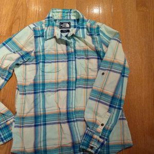 North Face Plaid Cotton Button-Down-Sz M